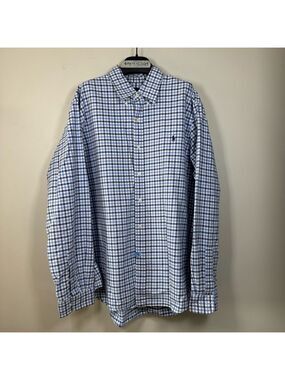 Ralph Lauren Blue and White Checkered Shirt